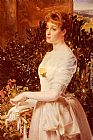 Anthony Frederick Sandys Portrait Of Julia Smith Caldwell painting